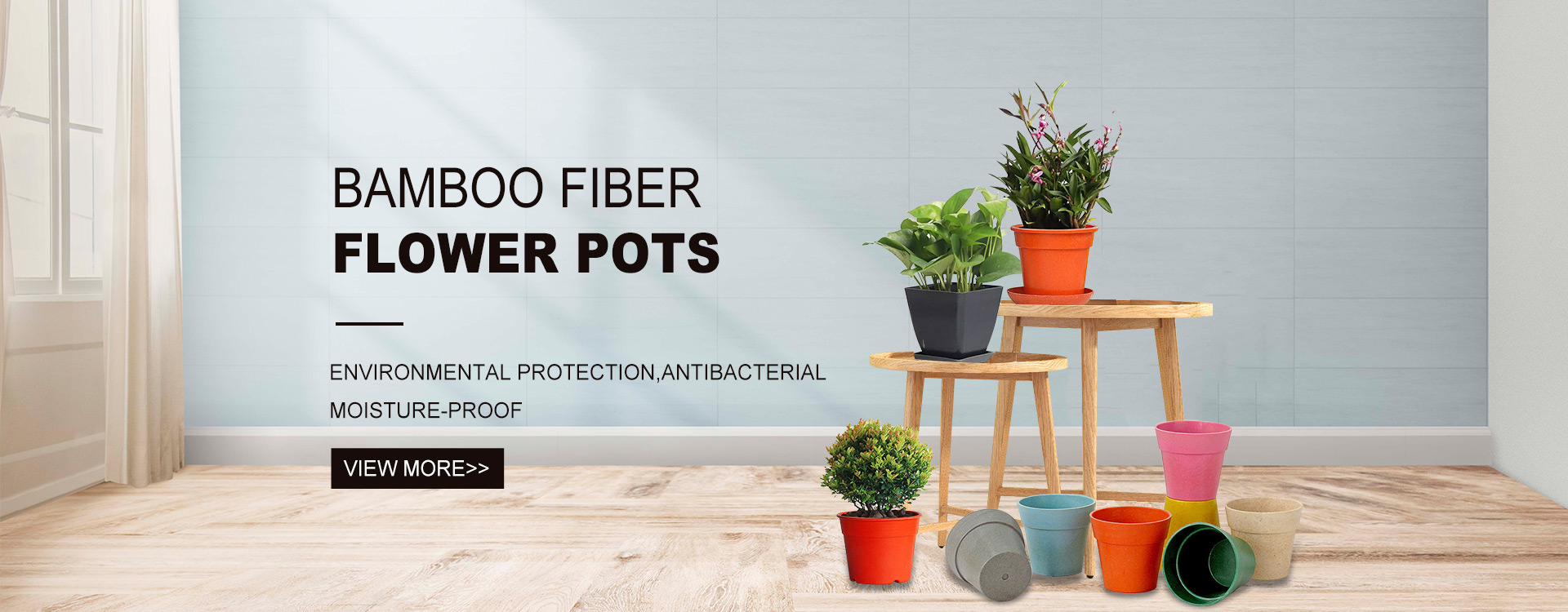 Fabricantes e fábricas de vasos de flores de fibra de bambu da China