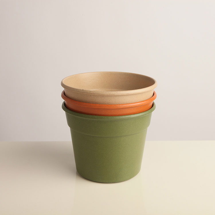 Vaso de flores de fibra de bambu de vento simples nórdico